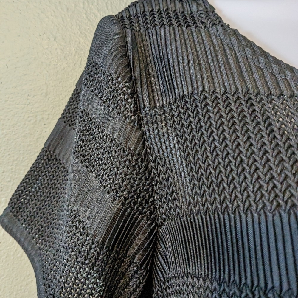 Vintage 90's Dead Stock Black Mesh Maxi Dress Dead Stock Size 8 - Picture 3 of 8